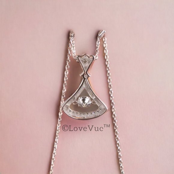 Certified 1/2ct. t.w. Diamond Dancing Princess Necklace - Picture 4 of 16